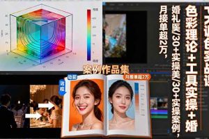 （16336期）PR调色实战课：色彩理论+工具实操+婚礼医美/30+实操案例，月接单超2万